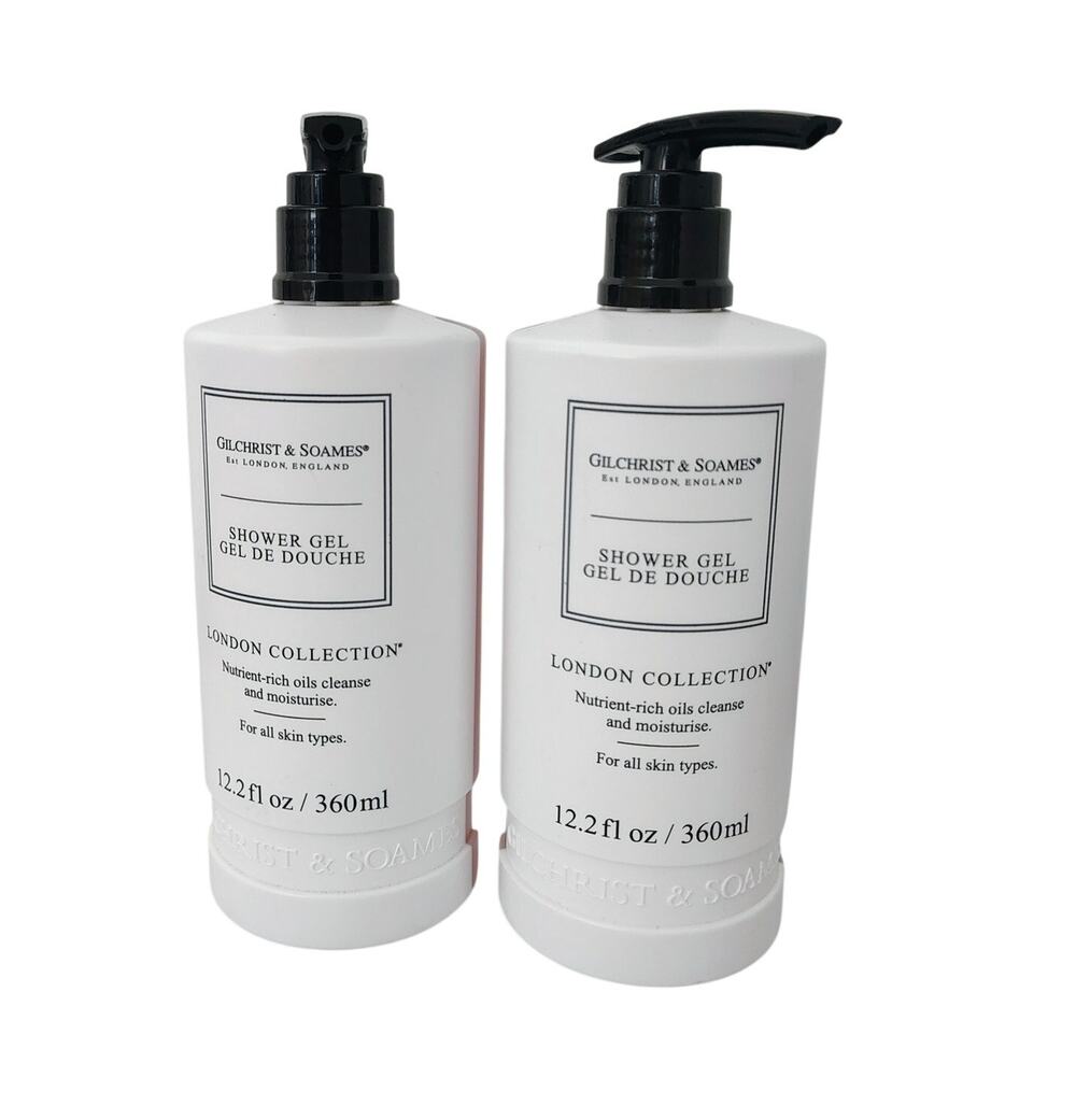 Gilchrist & Soames Shower Gel Rich Cleanse Moisturize 12.2 oz Lot of 2 All Skin